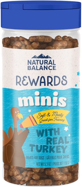 Natural Balance Rewards Minis with Real Turkey Dog Treats, 5.3-oz bag slide 1 of 8