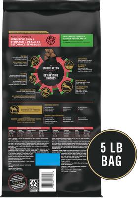 Show full view: Purina Pro Plan Small Breed Adult Sensitive Skin & Stomach Formula Dry Dog Food, 5-lb bag slide 4 of 13