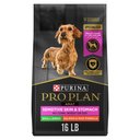Purina Pro Plan Small Breed Adult Sensitive Skin & Stomach Formula Dry Dog Food, 16-lb bag