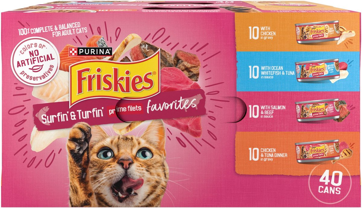 Friskies canned sale cat food