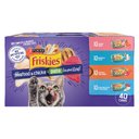 Purina Friskies Seafood & Chicken Pate Favorites Variety Pack Wet Cat Food, 5.5-oz can, case of 40
