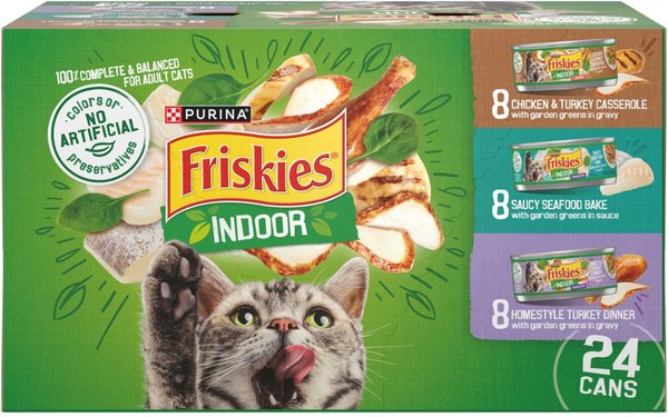 Friskies indoor wet cat food best sale