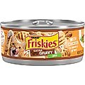 Friskies Extra Gravy Pate with Chicken in Savory Gravy Canned Cat Food, 5.5-oz, case of 24