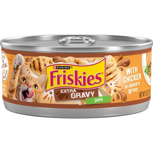FRISKIES Extra Gravy Pate with Chicken in Savory Gravy Canned Cat Food