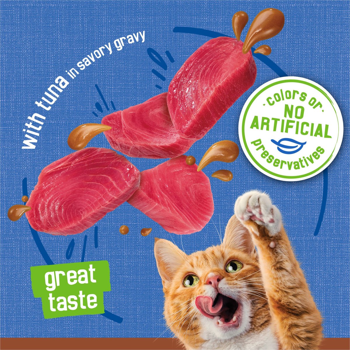 FRISKIES Extra Gravy Pate with Tuna in Savory Gravy Canned Cat Food, 5.