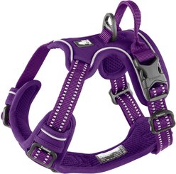 Chai's Choice Premium Outdoor Adventure 3M Polyester Reflective Front Clip Dog Harness, Purple, X-Small: 13 to 17-in chest slide 1 of 7