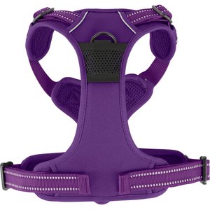 Chai's Choice Premium Outdoor Adventure 3M Polyester Reflective Front Clip Dog Harness, Purple, Small: 17 to 22-in chest