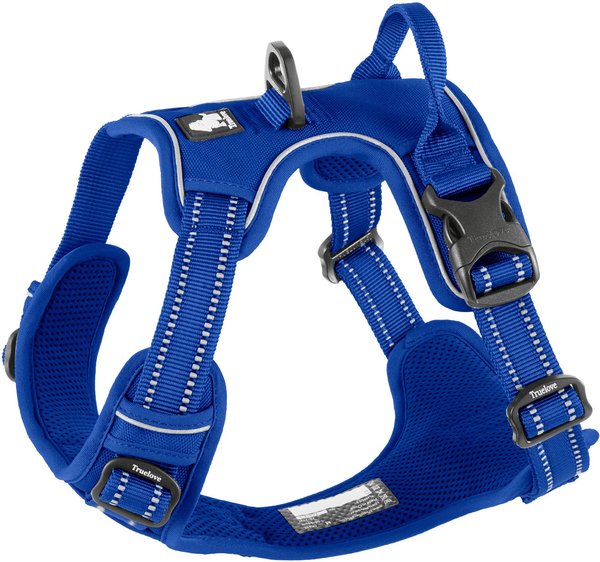 Chai's Choice Premium Outdoor Adventure 3M Polyester Reflective Front Clip Dog Harness, Royal Blue, Medium: 22 to 27-in chest slide 1 of 11