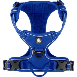 Chai's Choice Premium Outdoor Adventure 3M Polyester Reflective Front Clip Dog Harness, Royal Blue, Medium: 22 to 27-in chest