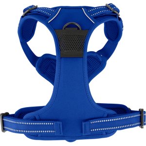 Chai's Choice Premium Outdoor Adventure 3M Polyester Reflective Front Clip Dog Harness, Royal Blue, Medium: 22 to 27-in chest