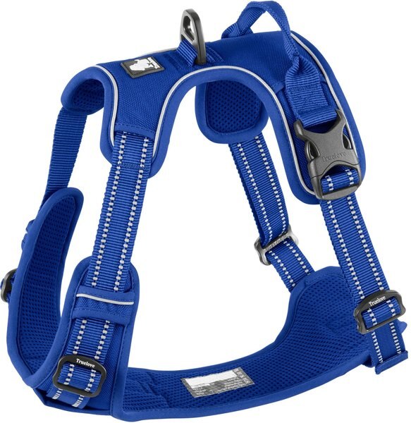 Chai's Choice Premium Outdoor Adventure 3M Polyester Reflective Front Clip Dog Harness, Royal Blue, Large: 27 to 32-in chest slide 1 of 11