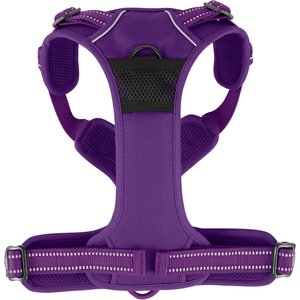 Chai's Choice Premium Outdoor Adventure 3M Polyester Reflective Front Clip Dog Harness, Purple, Large: 27 to 32-in chest
