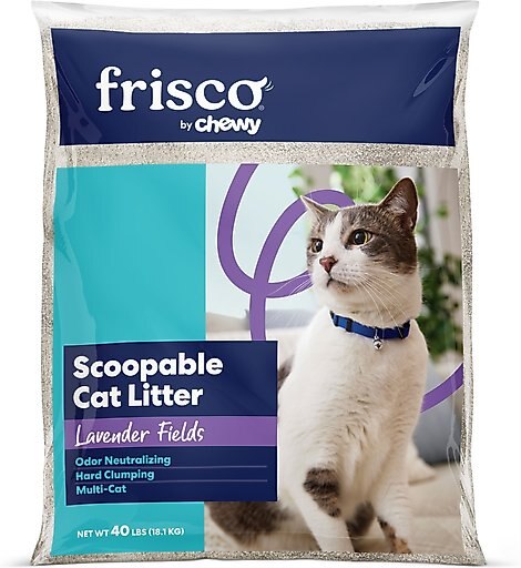 Frisco Lavender Fields Scented Clumping Clay Cat Litter, 40-lb bag