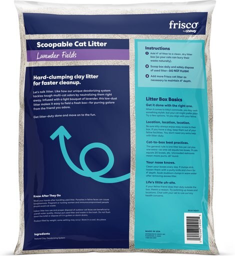 Frisco Lavender Fields Scented Clumping Clay Cat Litter, 40-lb bag