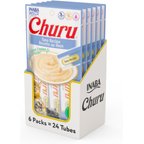 Inaba Churu Grain-Free Tuna Puree Lickable Cat Treat, 0.5-oz tube, pack of 24