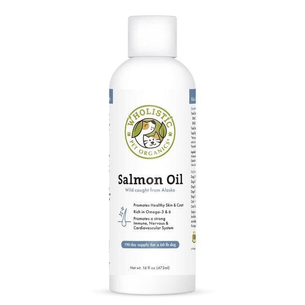 WHOLISTIC PET ORGANICS Wild Salmon Oil Skin & Coat Supplement, 16-oz ...