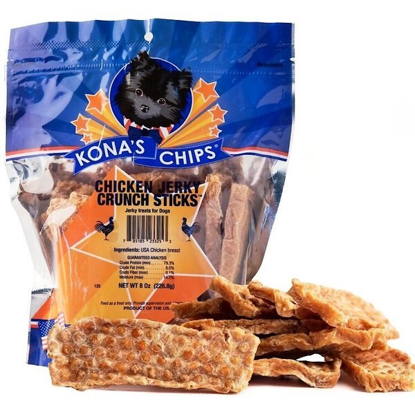 Kona's Chips Chicken & Sweet Potato Jerky Dog Treats