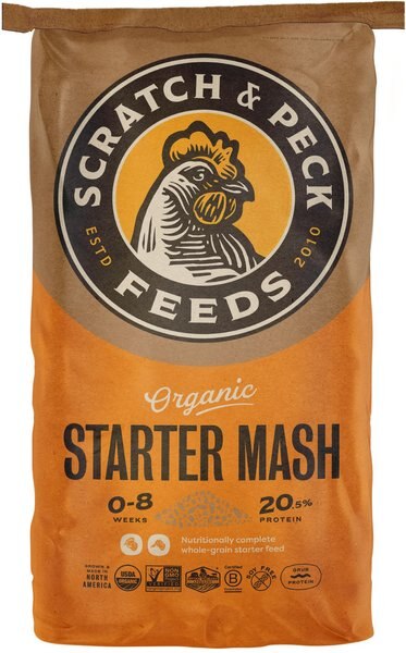Scratch & Peck Feeds Naturally Free Organic Starter Chicken & Duck Feed, 25-lb bag slide 1 of 7