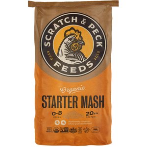 Scratch and Peck Feeds Naturally Free Organic Starter Chicken & Duck Feed, 25-lb bag