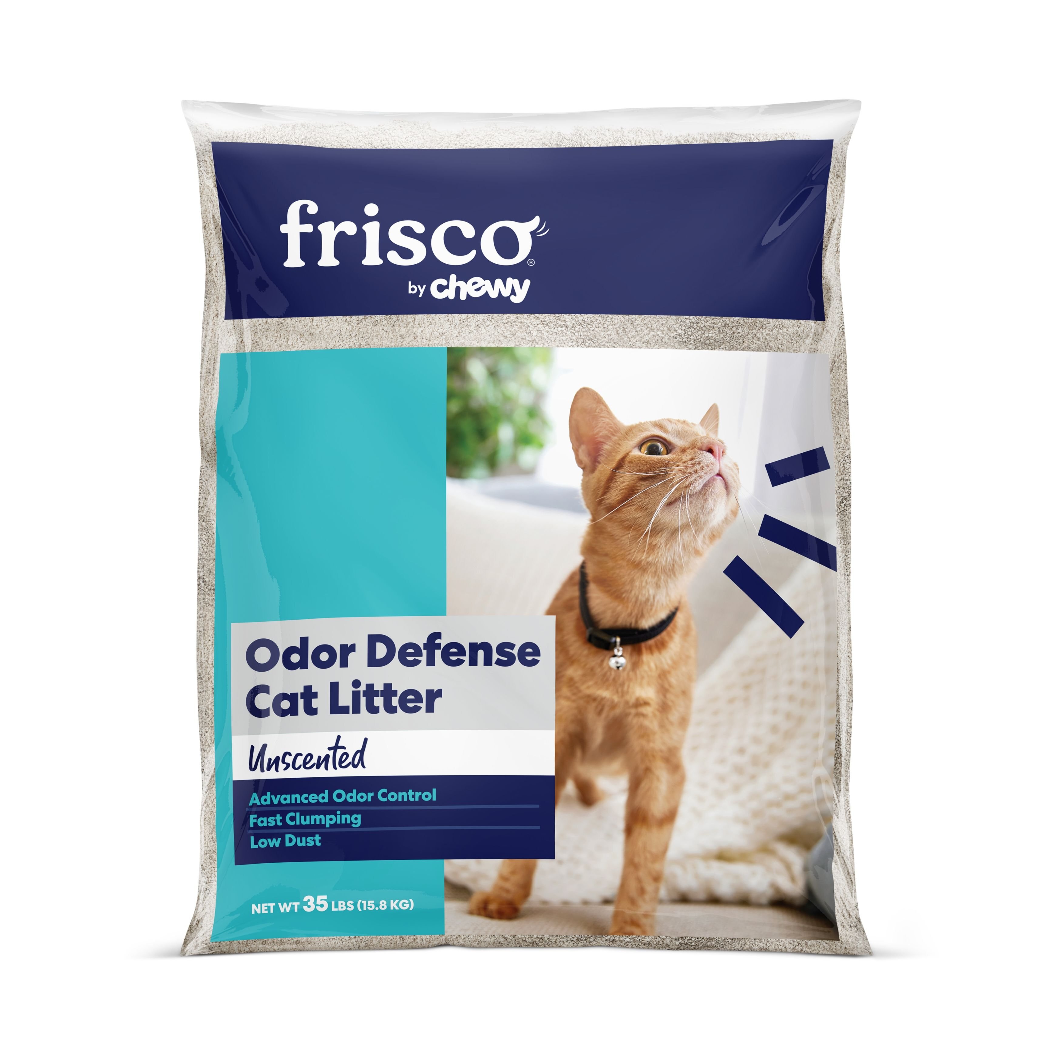 FRISCO Odor Defense Unscented Clumping Clay Cat Litter, 35lb bag Customer Questions