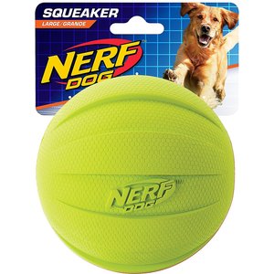 Nerf Dog Squeak Ball Dog Toy, Large, Green