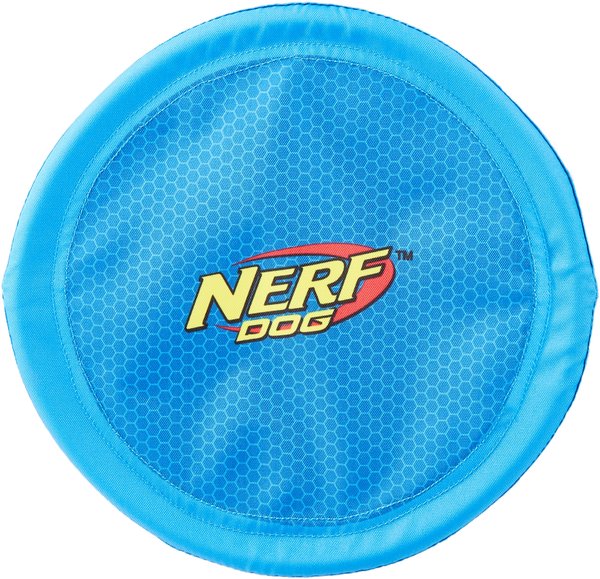 Durable Floats in... Nerf Dog Rubber Tire Flyer Toy Lightweight Frisbee 