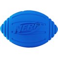Nerf Dog Ridged Squeak Football Dog Toy, Large, Blue