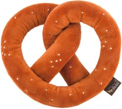 P.L.A.Y. Pet Lifestyle and You International Classic Food Pretzel Squeaky Plush Dog Toy