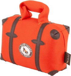 P.L.A.Y. Pet Lifestyle and You Globetrotter Suitcase Squeaky Plush Dog Toy