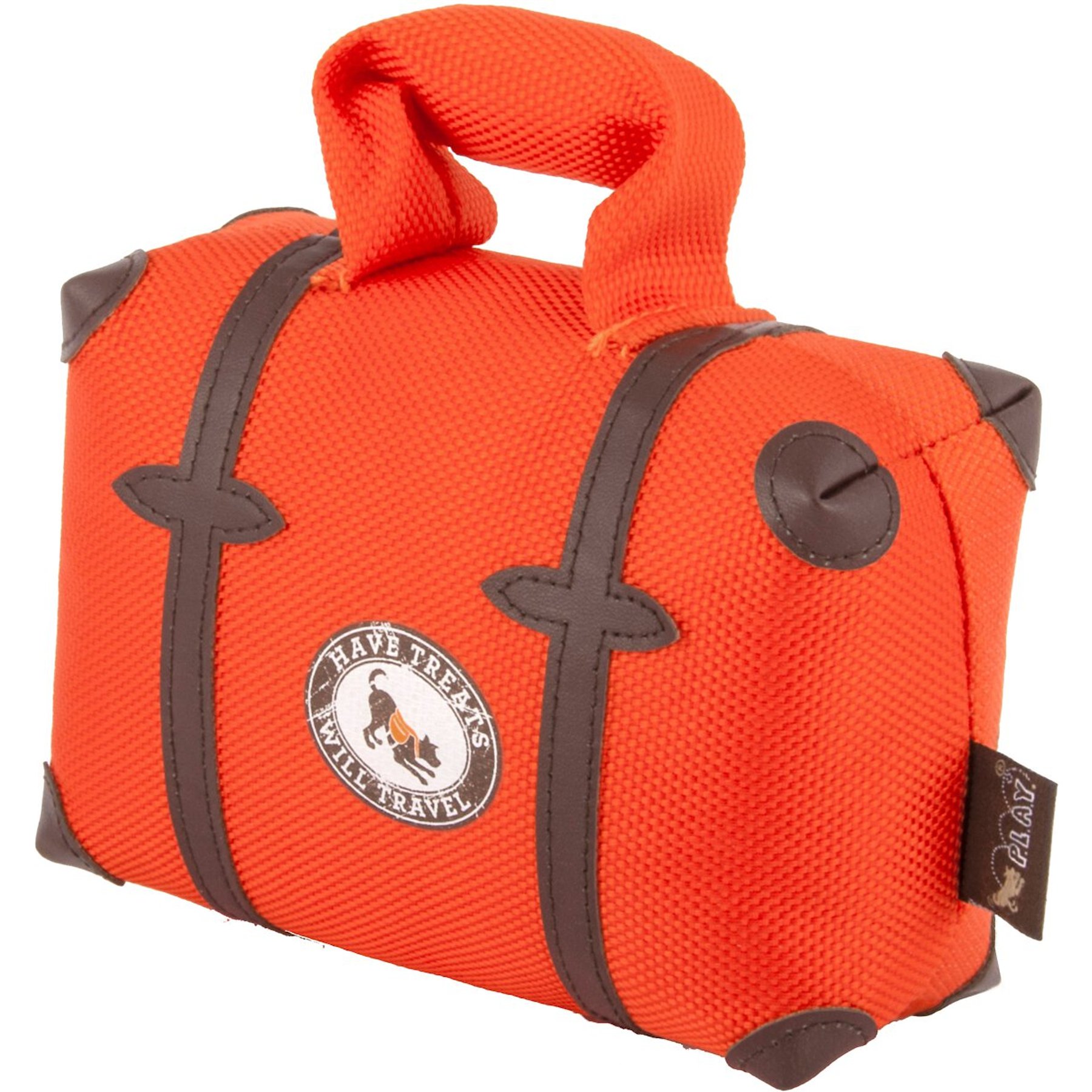 P.L.A.Y. Pet Lifestyle and You Globetrotter Suitcase Squeaky Plush Dog Toy