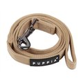 Puppia Two-Tone Polyester Dog Leash, Beige, Large: 4.59-ft long, 0.8-in wide