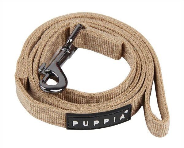 Puppia Two-Tone Polyester Dog Leash, Beige, Small: 3.81-ft long, 0.4-in wide slide 1 of 3