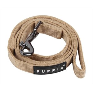 Puppia Two-Tone Polyester Dog Leash, Beige, Small: 3.81-ft long, 0.4-in wide