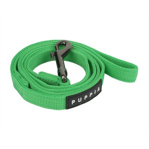 Puppia Two-Tone Polyester Dog Leash, Green, Large: 4.59-ft long, 0.8-in wide