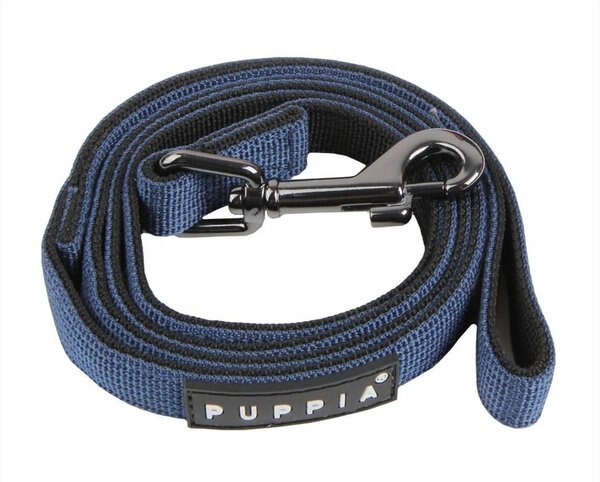 Puppia Two-Tone Polyester Dog Leash, Royal Blue, Large: 4.59-ft long, 0.8-in wide slide 1 of 3