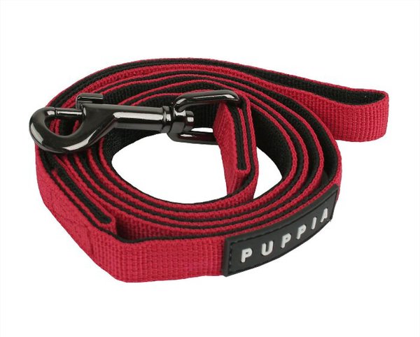 Puppia Two-Tone Polyester Dog Leash, Red, Large: 4.59-ft long, 0.8-in wide slide 1 of 3