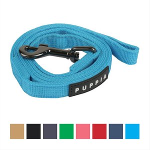 Puppia Two-Tone Polyester Dog Leash, Sky Blue, Large: 4.59-ft long, 0.8-in wide