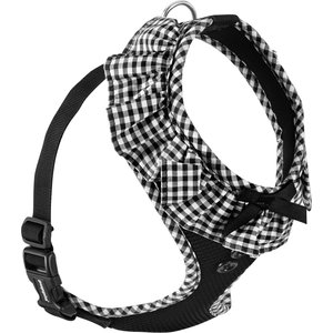 Puppia Vivien A Style Polyester Back Clip Dog Harness, Black, Medium: 15 to 22-in chest