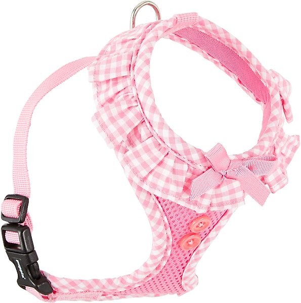 Puppia Vivien A Style Polyester Back Clip Dog Harness, Pink, Small: 12 to 17.5-in chest slide 1 of 9