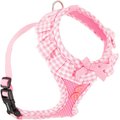 Puppia Vivien A Style Polyester Back Clip Dog Harness, Pink, Small: 12 to 17.5-in chest