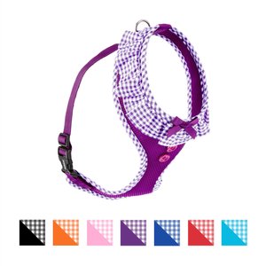 Puppia Vivien A Style Polyester Back Clip Dog Harness, Purple, Large: 20 to 29-in chest