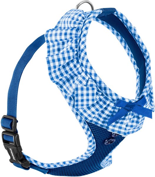 Puppia Vivien A Style Polyester Back Clip Dog Harness, Royal Blue, Medium: 15 to 22-in chest slide 1 of 9