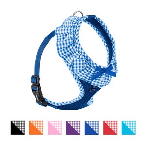 Puppia Vivien A Style Polyester Back Clip Dog Harness, Royal Blue, Medium: 15 to 22-in chest