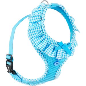 Puppia Vivien A Style Polyester Back Clip Dog Harness, Sky Blue, Large: 20 to 29-in chest
