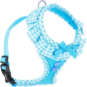 Puppia Vivien A Style Polyester Back Clip Dog Harness, Sky Blue, Small: 12 to 17.5-in chest