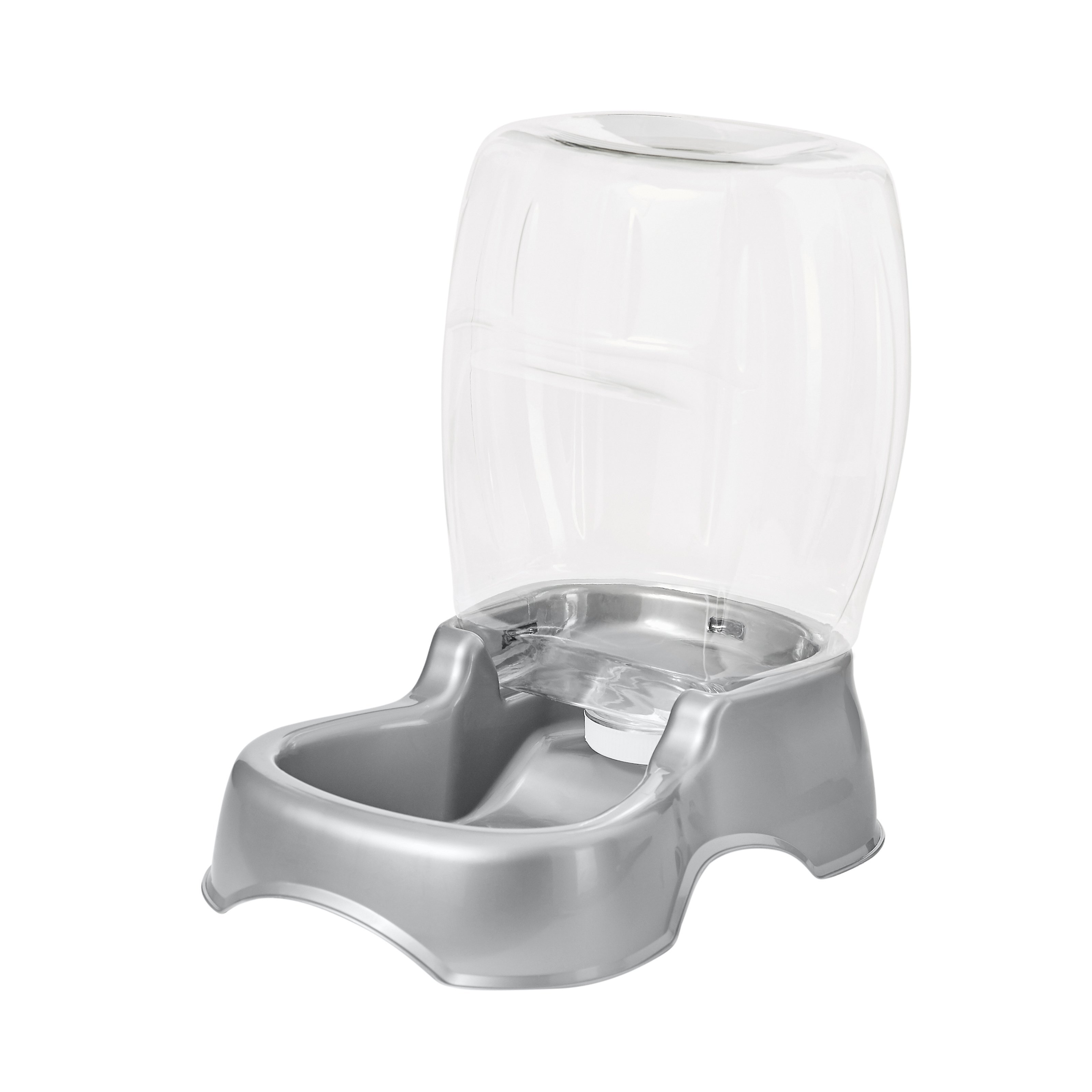 Modign Gravity Refill Pet Feeder & Waterer, Gray, 1-gal