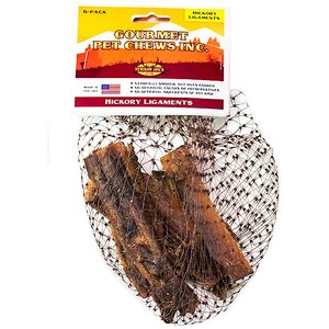 Venison Joe's Hickory Smoked Beef Ligaments Dog Treats, 6 count