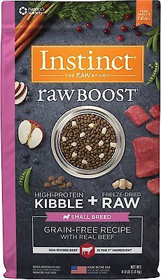 Instinct Raw Boost Small Breed Grain-Free Recipe with Real Beef & Freeze-Dried Raw Pieces Dry Dog Food, 4-lb bag slide 1 of 10