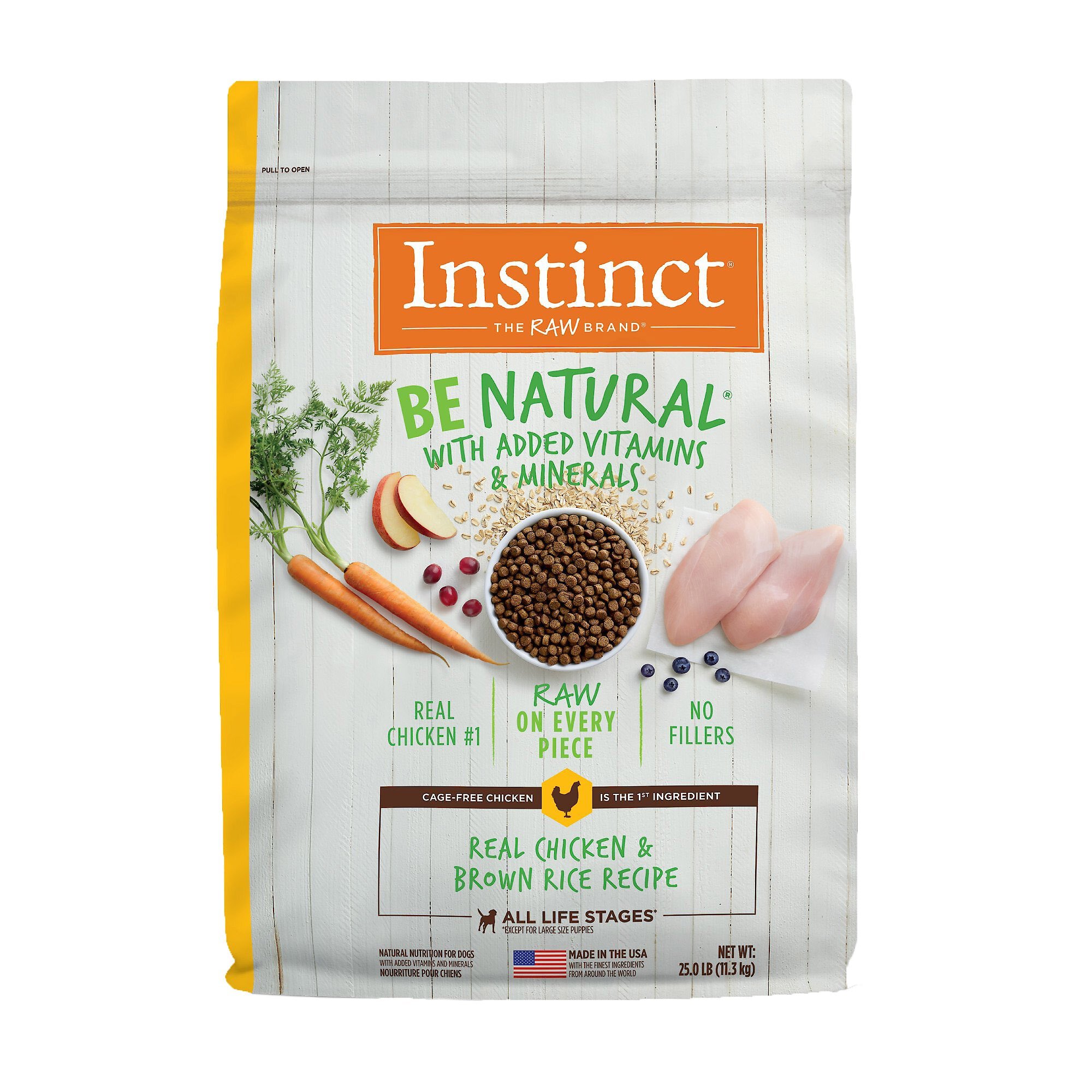 INSTINCT Be Natural Real Chicken & Brown Rice Recipe FreezeDried Raw