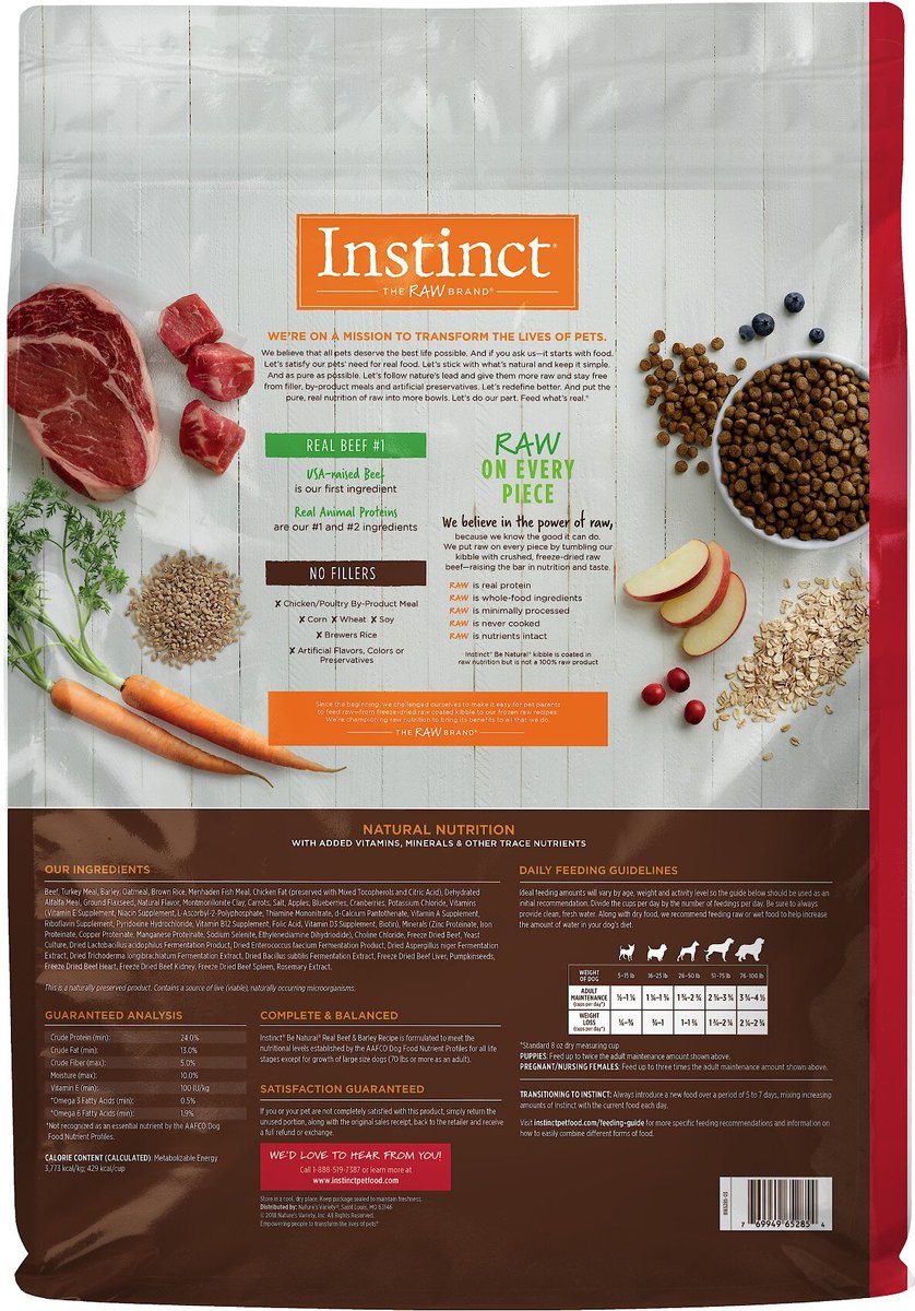 Nature's Variety Prairie Real Beef & Barley Recipe Natural Dry Dog Food